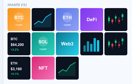 GSA SER Builder — Images screen (demonstration data)